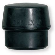 Simplex dop rubbercomposiet zwart